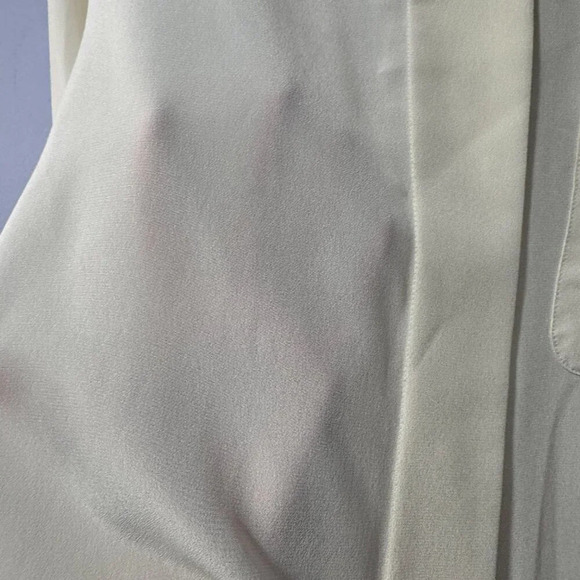 Simon Chang off  white‎ ladies blouse embroidery detail size 8 - Picture 3 of 6